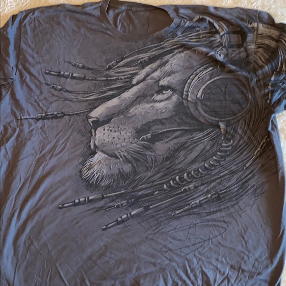 Men’s Tee Shirt - AUX King - XL - Gray